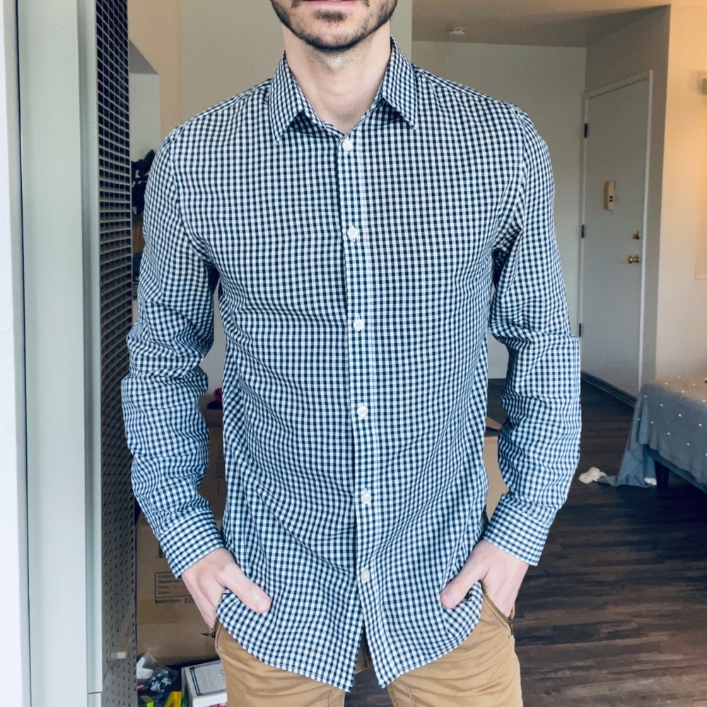 H&M Gingham Button Down, Slim